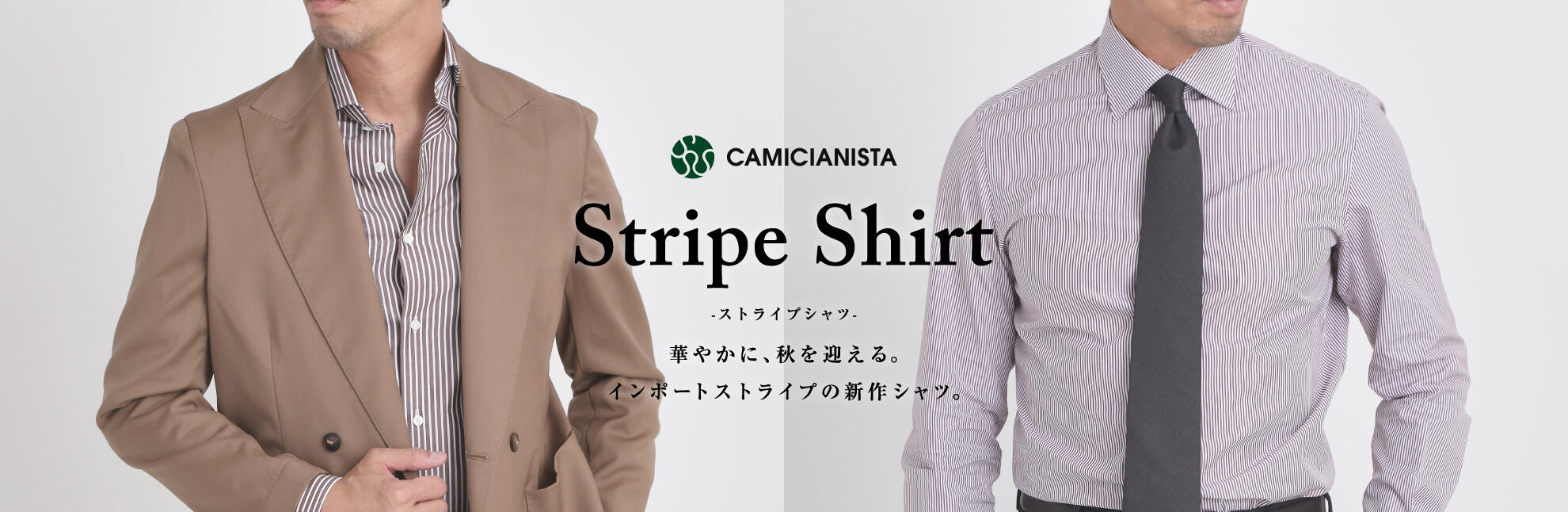 秋ストライプ　CAMICIANISTA(カミチャニスタ)
